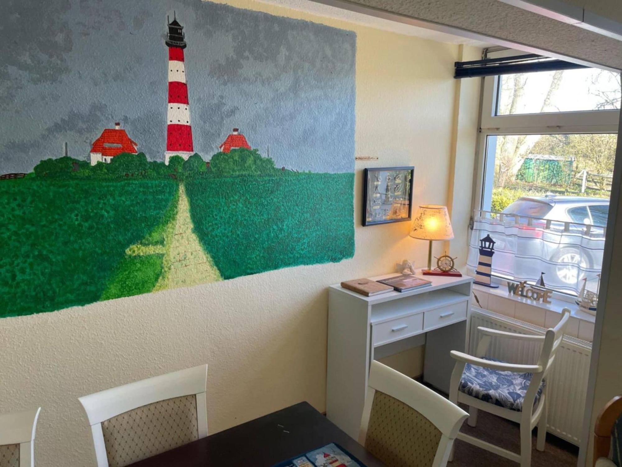 Ferien Wohnung -Leuchtturm Oldenswort Eksteriør billede